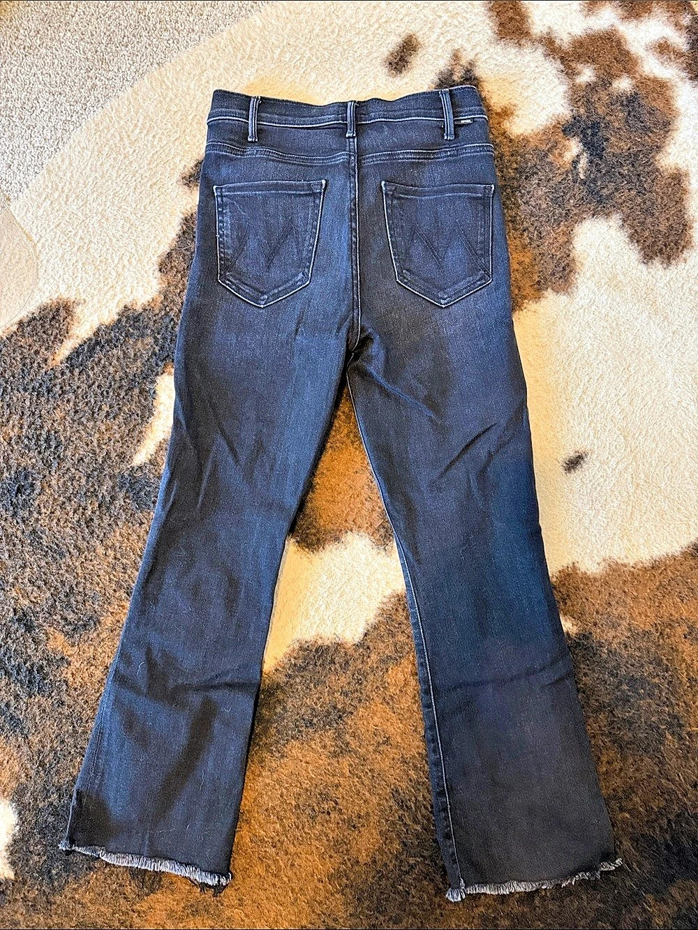 Mother The Hustler Ankle Fray Frayed Hem Jeans Waist 27 - Picture 2 of 5